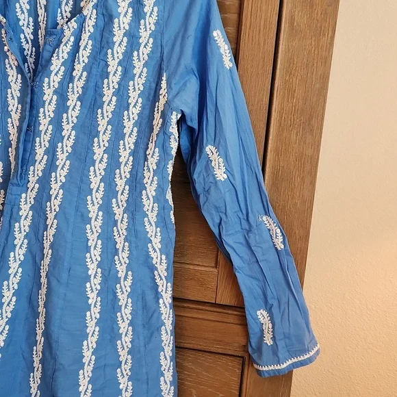 🎉Soft Surroundings Embroidered Dress - size M - Picture 6 of 8